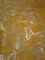 1 Yard Floral Metallic Jacquard Brocade Orange & Silver Fabric for Apparel Decor Projects 60 Inch Width